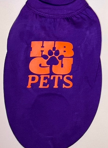 HBCU Colorway Pet t-shirt-Purple & Orange