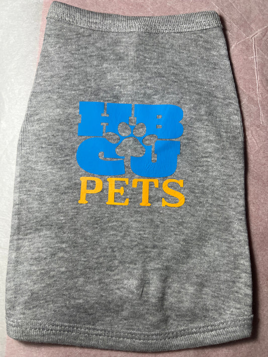 HBCU Colorway Pet t-shirt Light Blue & Gold