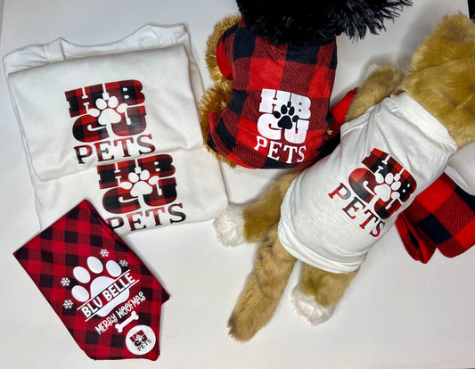 Limited Edition: HBCU Pets Holiday Buffalo Plaid-Red