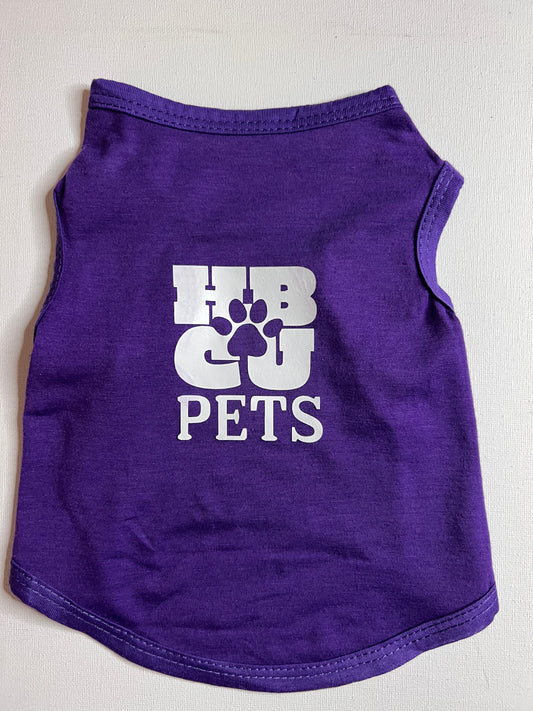 HBCU Colorway Pet t-shirt- Purple & White