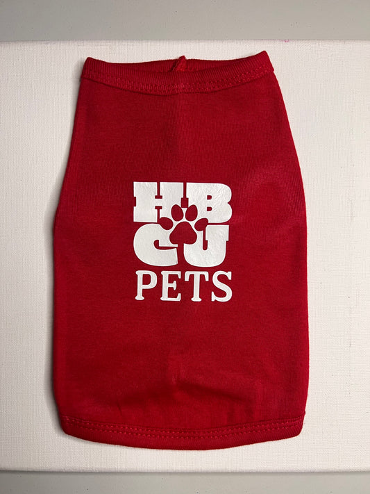 HBCU & Black Greek Colorway Pet t-shirt- Crimson & Cream