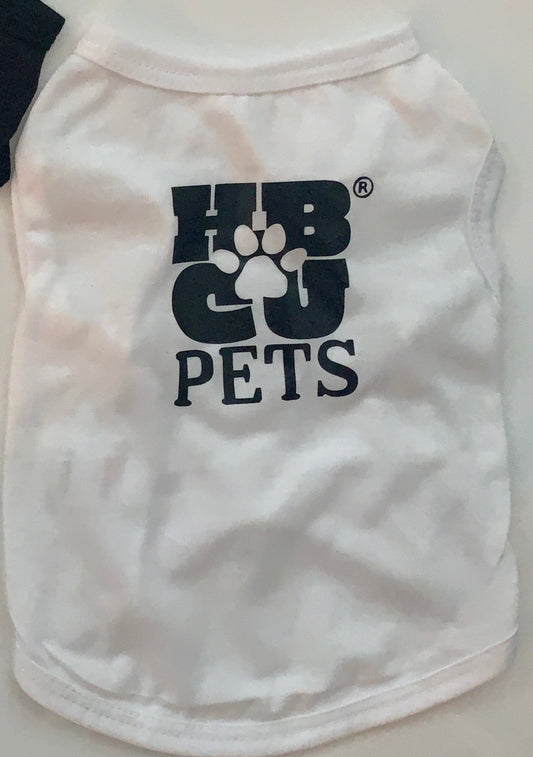 HBCU Pets Flagship Pet T-Shirt- White & Black